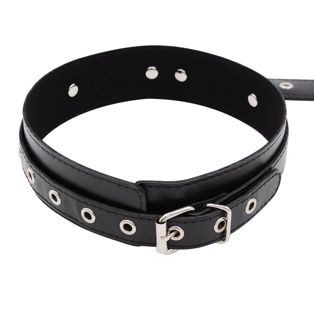 GREENEE PU Leather BDSM Bondage Restraints Collar Fetish Gags Adult Games Erotic Sex Toys for Men Woman Couples
