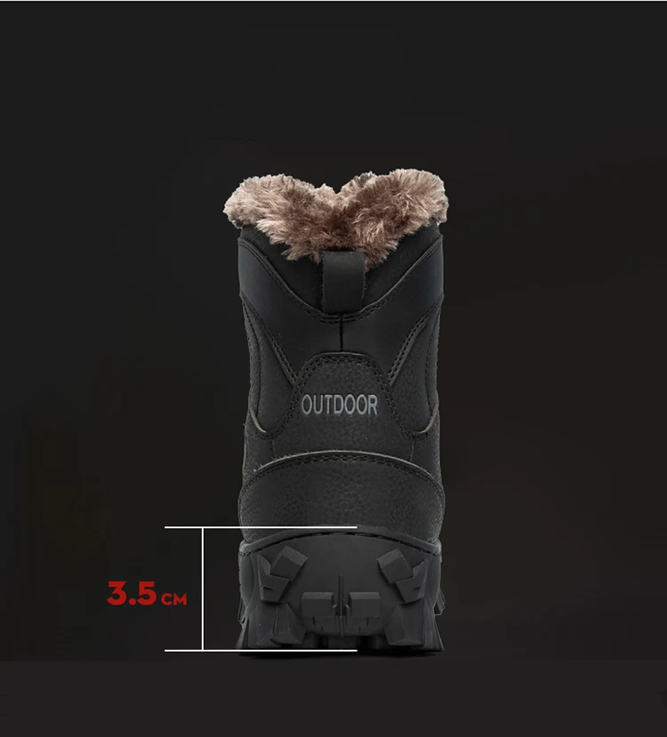 New Arrival Genuine Leather Waterproof Outdoor Mountain Climbing Winter High Top Boots Hiking Shoes For Men