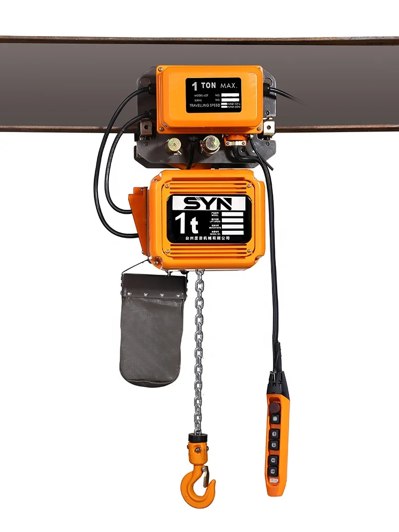 0.5t single chain Chain electric hoist 1 ton cheap hook chain Operation type electric hoist