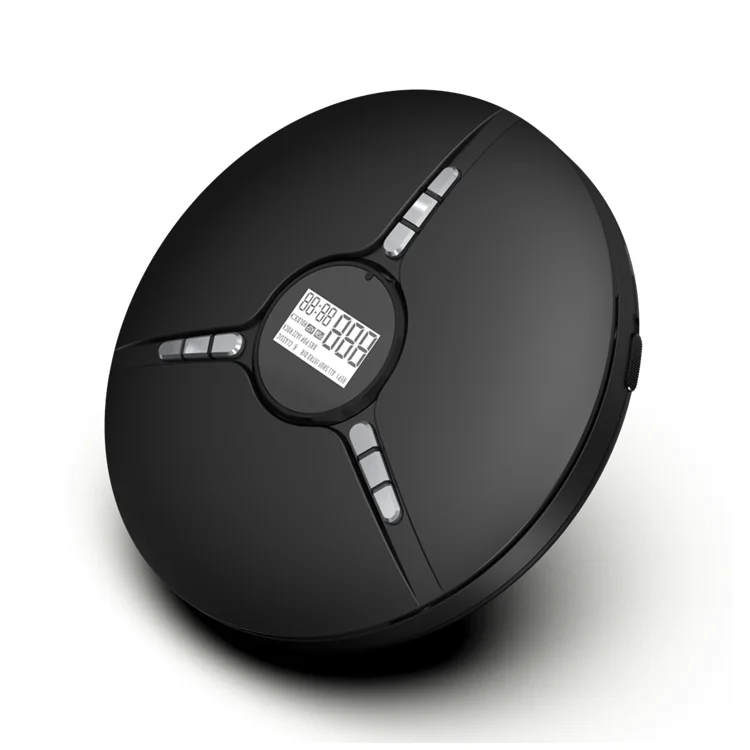 Discman Personal CD Player with Headphones Jack USB Supply CD Music Disc with LCD Display (Black)