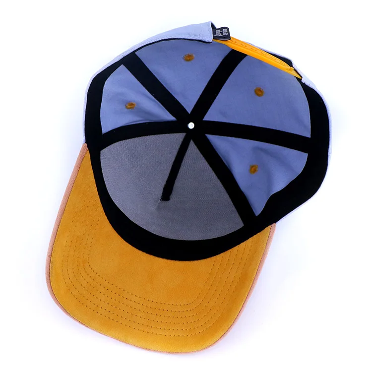 two tone 5 panel white high quality curved brim baseball hat embroidered base ball cap for men team baseball cap