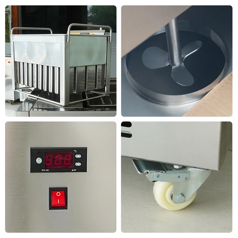 Ice Lollipop Popsicle Lolly Maker Making Machine Stainless Steel Material Popsicle Machine Ice Lolly