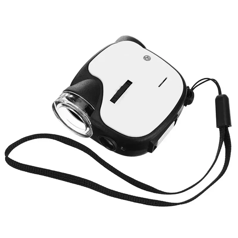 2023 Handheld Microscope 55X Mini Pocket Portable Microscope with Led Lamp Uv Light Foldable Jewelry High Power Magnifying Glass