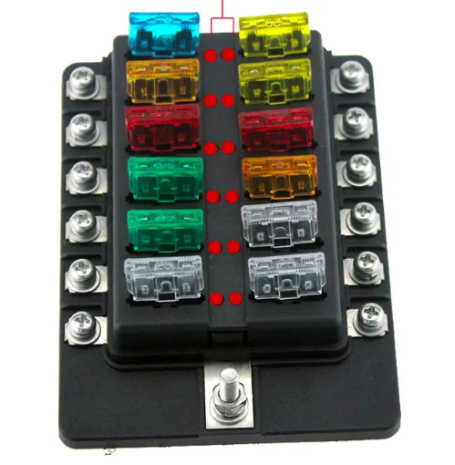 12 Way Fuse Box Blade Fuse Holder