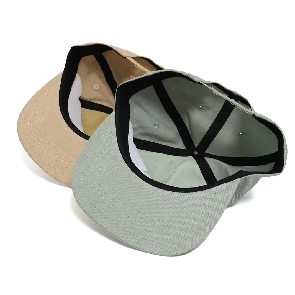 Custom embroidered logo casual dad hats for men stylish flat rim baseball caps wholesale for men