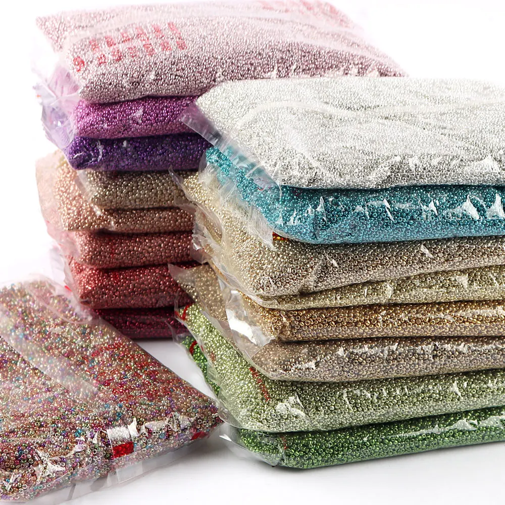 450g/Bag  DIY Bracelet Necklace  Round  Bead  Jewelry Making Accessories 2mm Glass Seed Spacer Beads