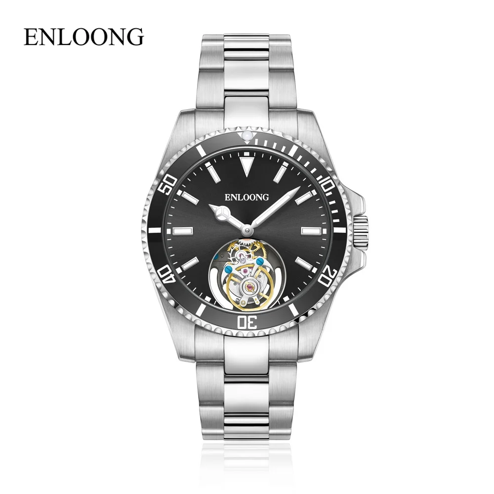 ENLOONG Marine Manual Mechanical Watches Custom Logo Brand Dial Waterproof Tourbillon Wrist Watches