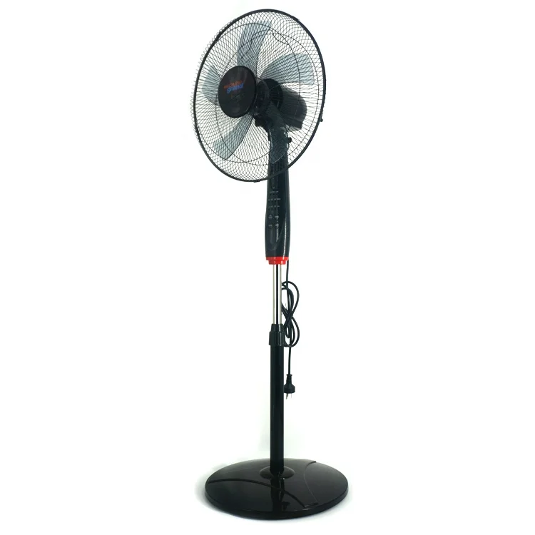 5 Blades hot selling new design good quality industrial office floor round base plastic grill modern electric stand fan