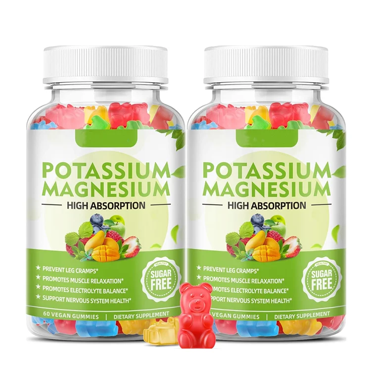 Wholesale Vegan Sugar-Free Minerals Supplement Magnesium Potassium Cyanide Gummies for Immune Health