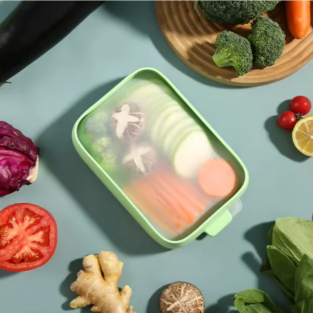 Silicone Vegetable Anti-oxidation Storage Box Keeps Avocados Fresh Reusable Storage Containers For Fridge