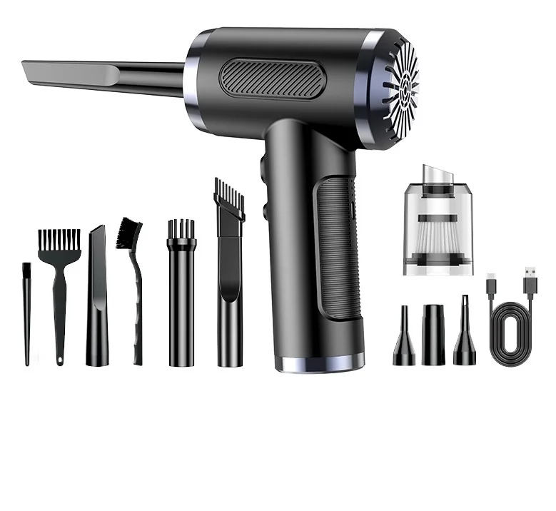 Light Weight 3 Gear 6000PA Handheld Wireless Vacuum Cleaner Blowing Suction Inflation Noise Reduction Home Car Vacuum Cleaner