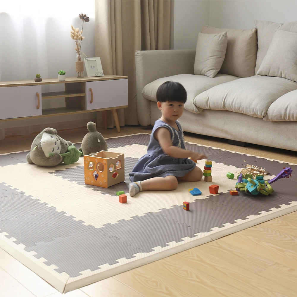 30cm 60cm thickness 1.2cm waterproof baby play floor Interlocking tatami eva foam puzzle mat for kids soft eva