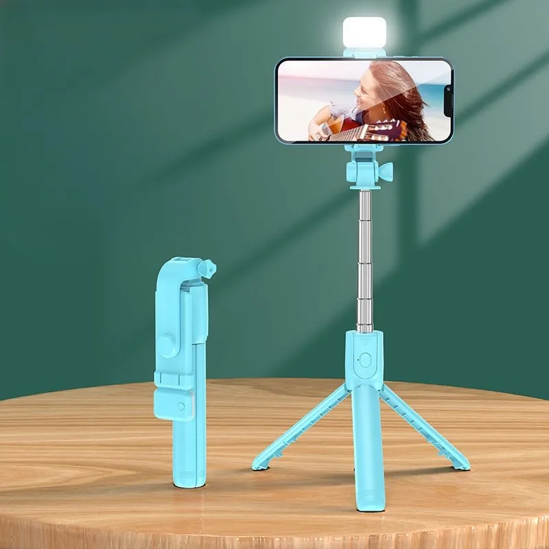 New High-Value 360-Degree Flexible Selfie Stick With Light Foldable Long-Distance Shooting Selfie Tool