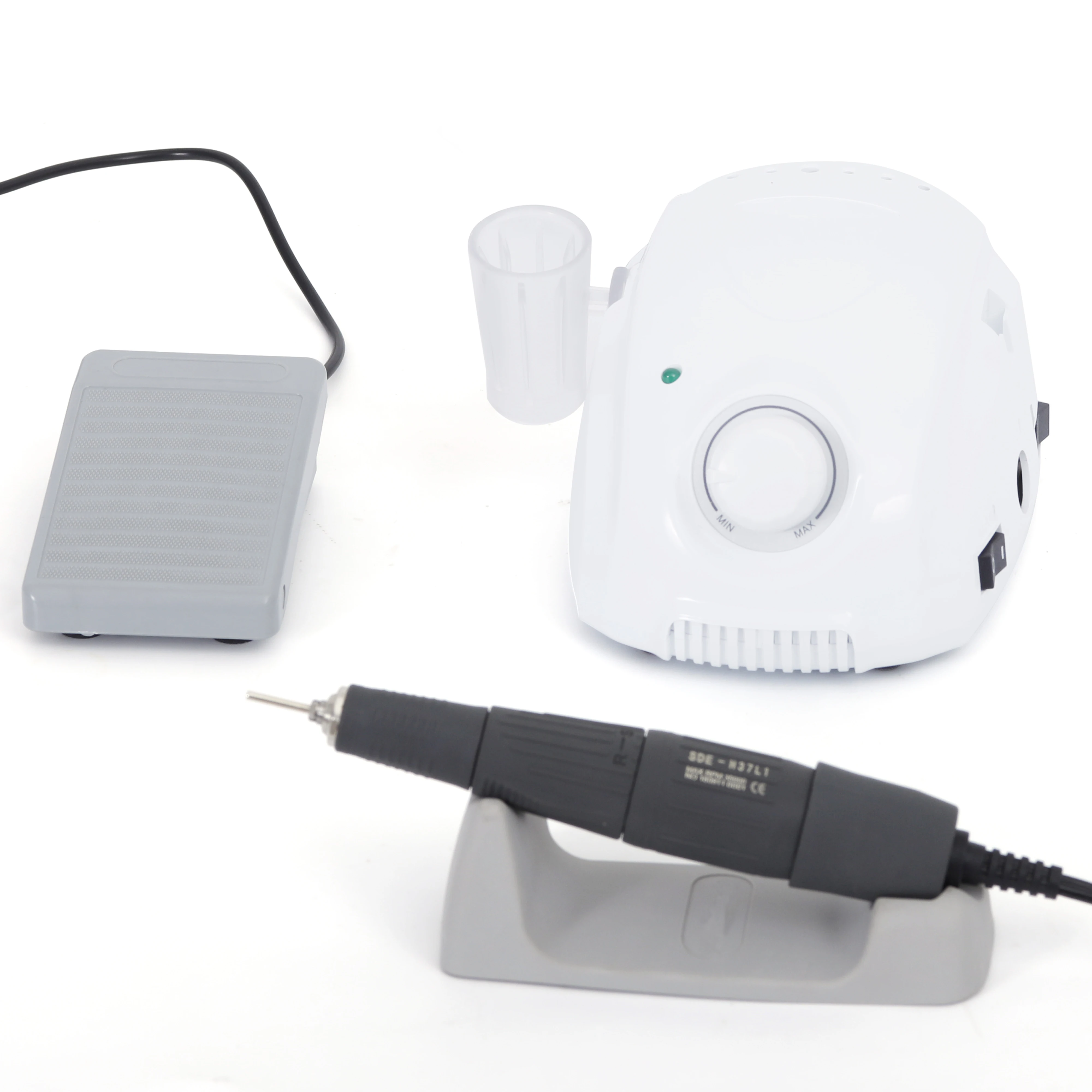 dzmarathon micromotor electric handpiece rechargeable led nail lamp champion-3 jewelry equipment 35000rpm nail drill machine