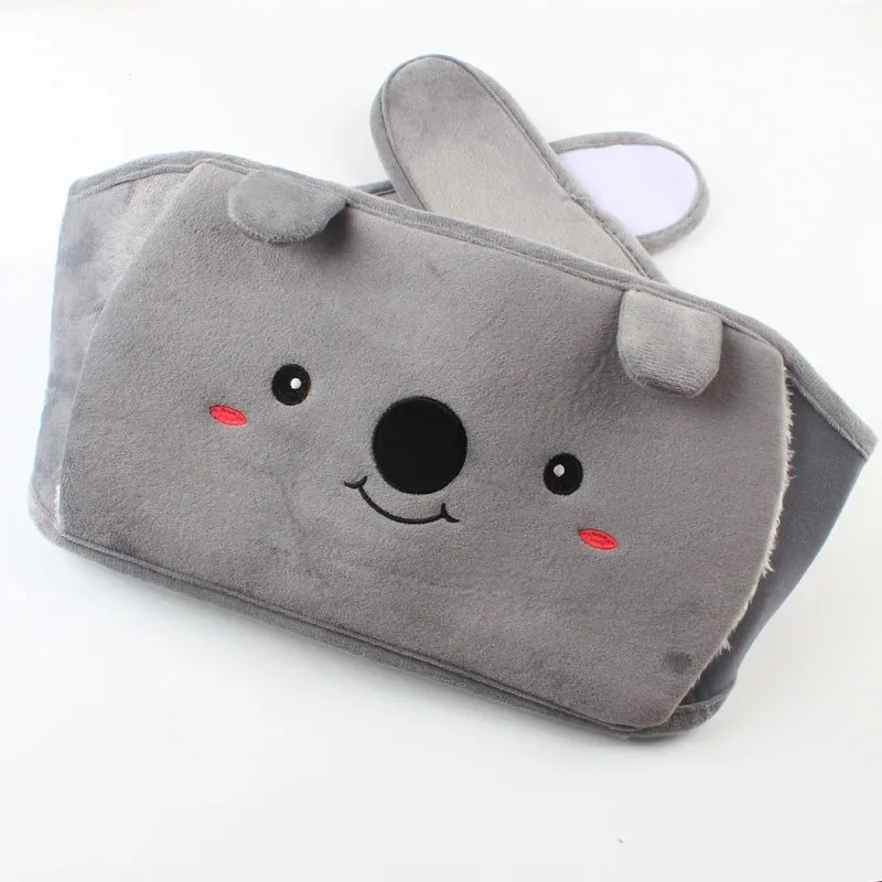 hot water bottle waist belt with fleece cover for adult