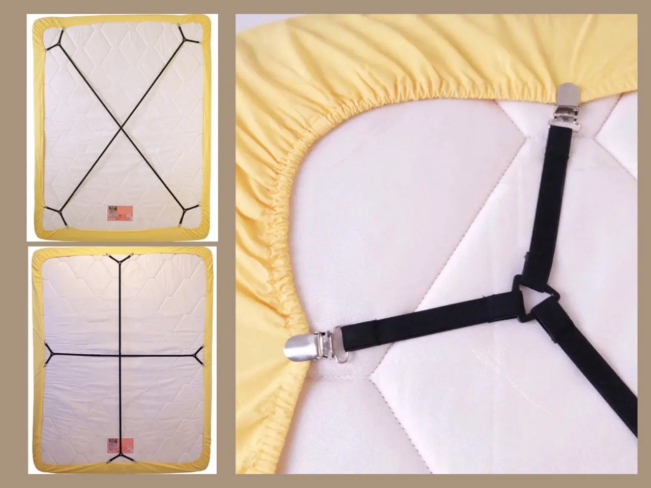 Custom labels 4sides amazon 2022 adjustable elastic bed scrunchie sheet holder straps for twins king bed