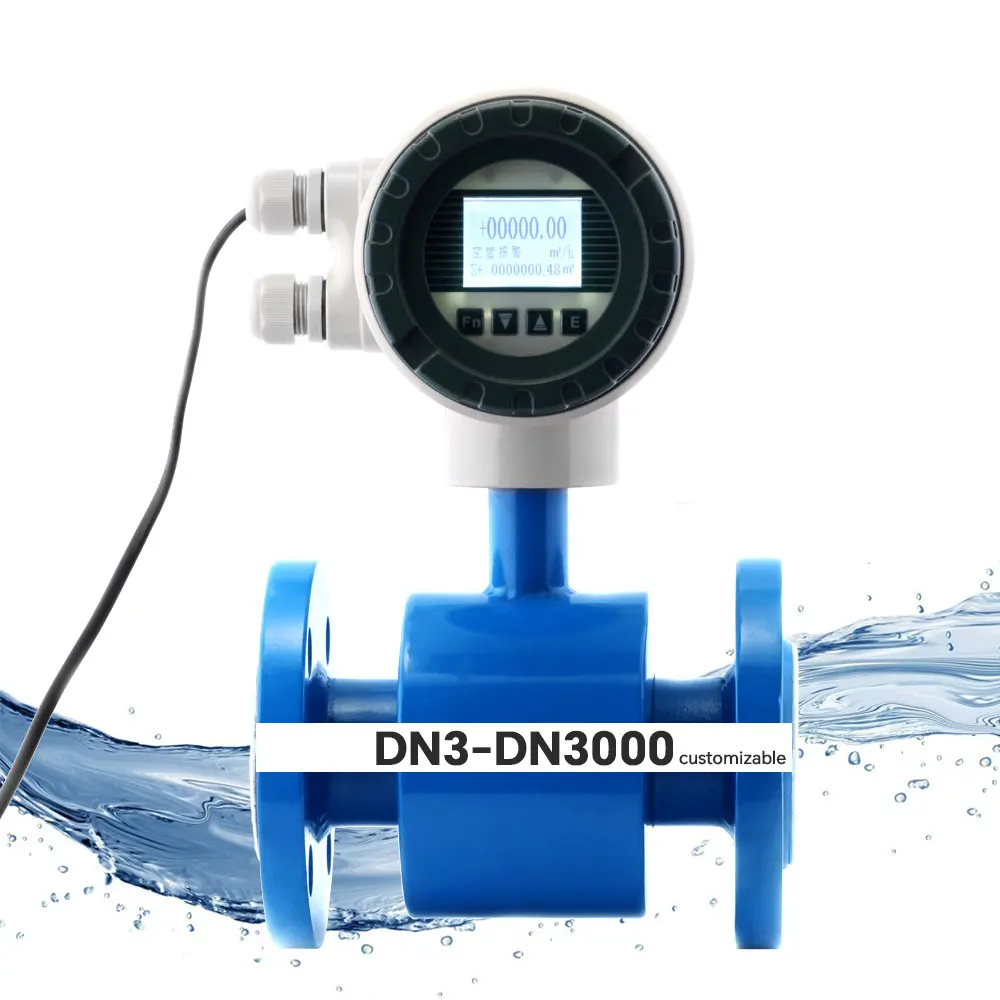 ZHYQ DN3-DN3000 DN800 10-дюймовый электромагнитный расходомер трубопроводного типа для китайского поставщика