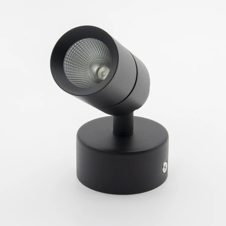 
LED Ceiling Spotlight Fixture 10W Surface Mounted Adjustable Wall Spot Lighting surface mounted spotlight housing parts 