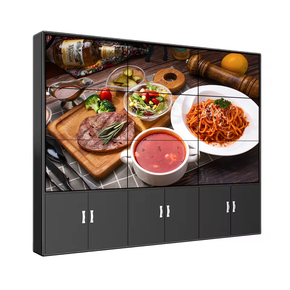 Digital signage video wall controller splicer LCD splicing screen display TV 2x3 55 inch video wall