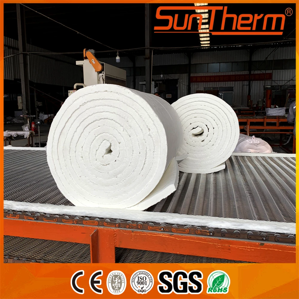 Фабричное теплоизоляционное покрывало из керамического волокна 1260C, покрывало из керамического волокна