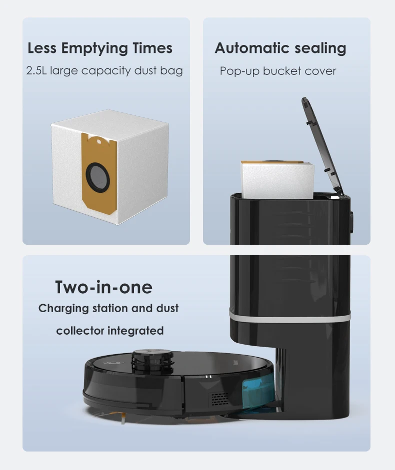 Laser Robot Vacuum Cleaner Mamibot EXVAC890 4000pa suction power