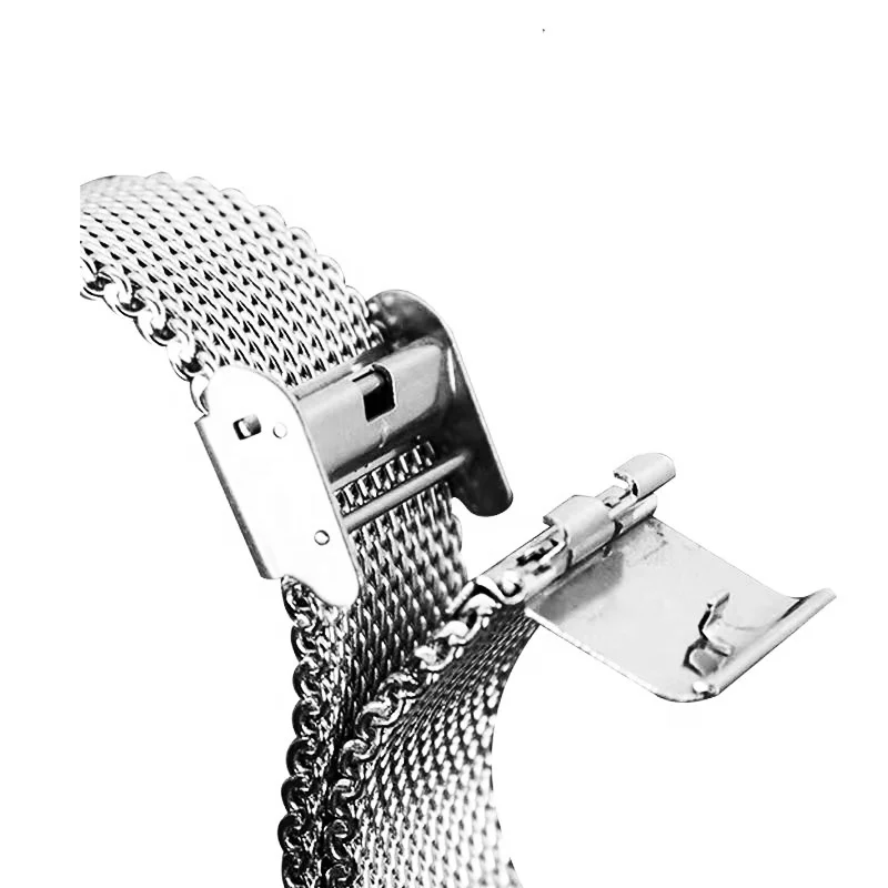 Fashion 18mm 20mm 22mm 24mm Quick Release 1.0 Milanese Bracelet Stainless Steel Watch Band Woven Mesh Watch Strap