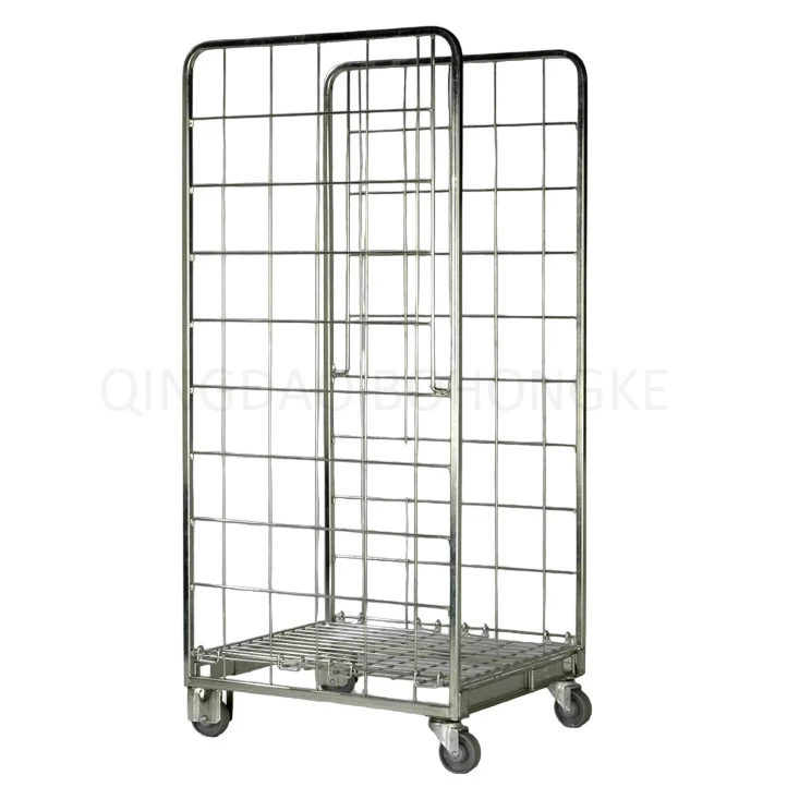 BHK61 Foldable Wire Mesh Container  trolley cage  with high quality