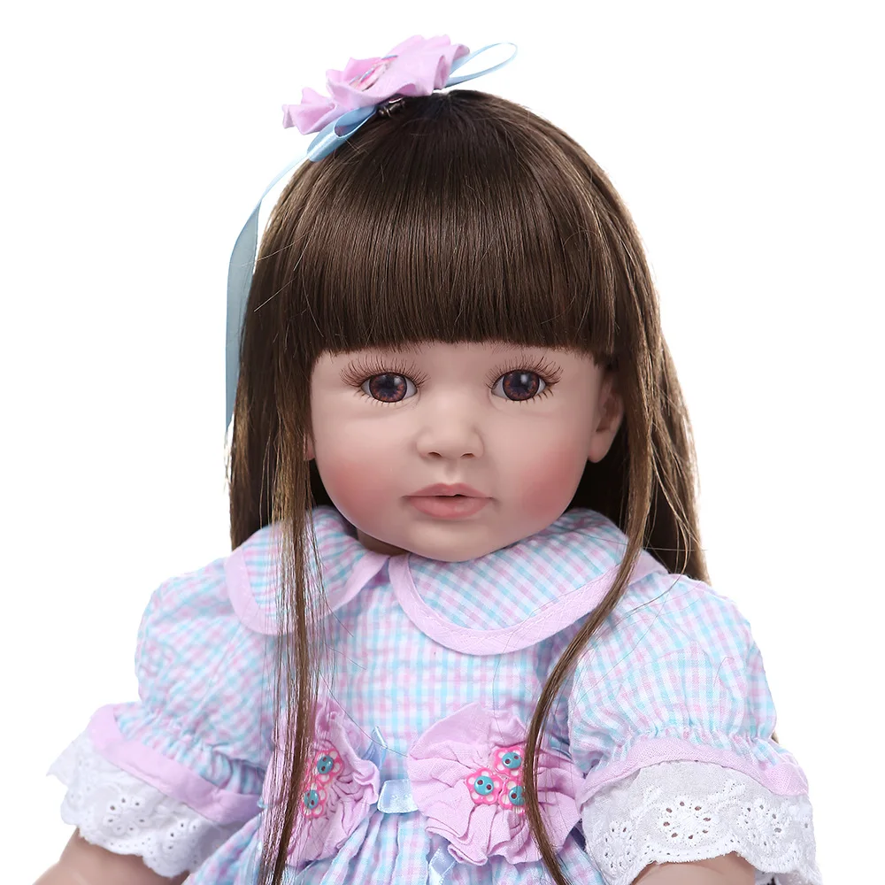 Hot selling Soft Silicone Vinyl Doll 60cm Soft Silicone Reborn Baby Doll Newborn Lifelike Bebes Reborn Dolls