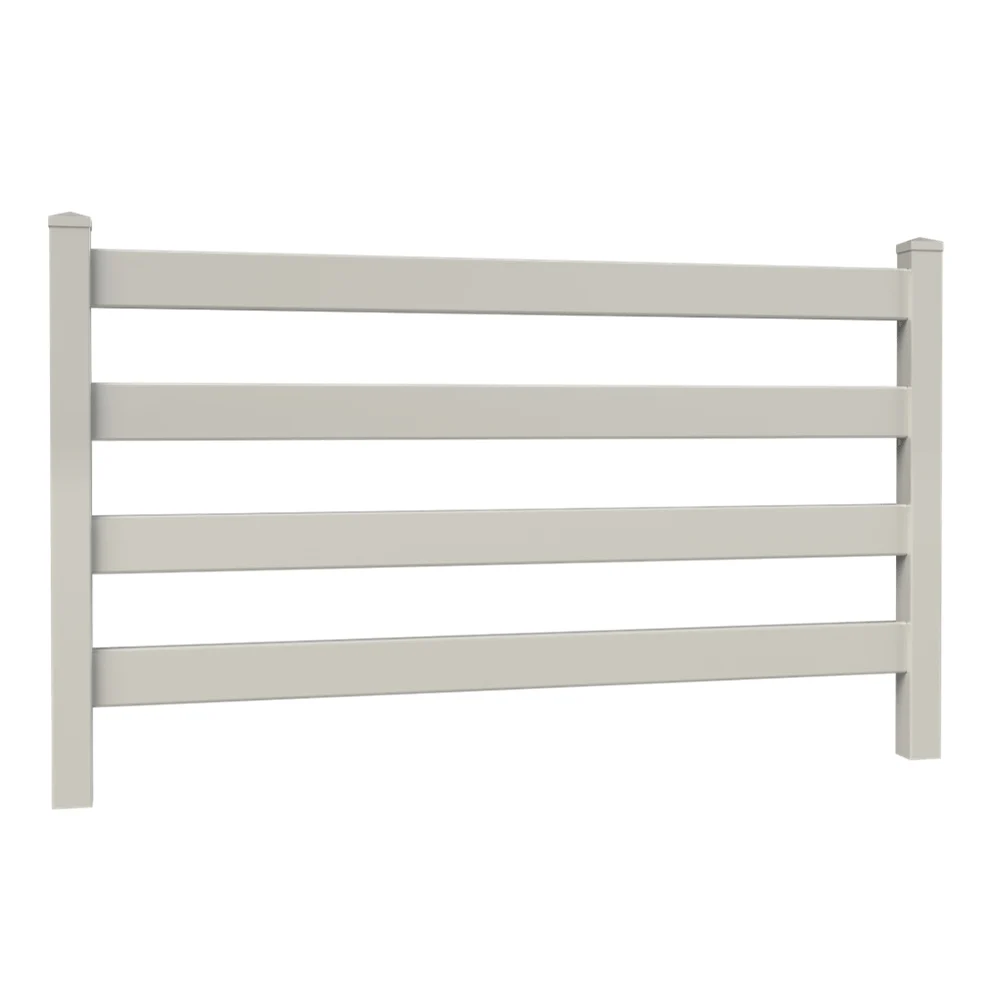 PVC POST AND RAIL FENCE