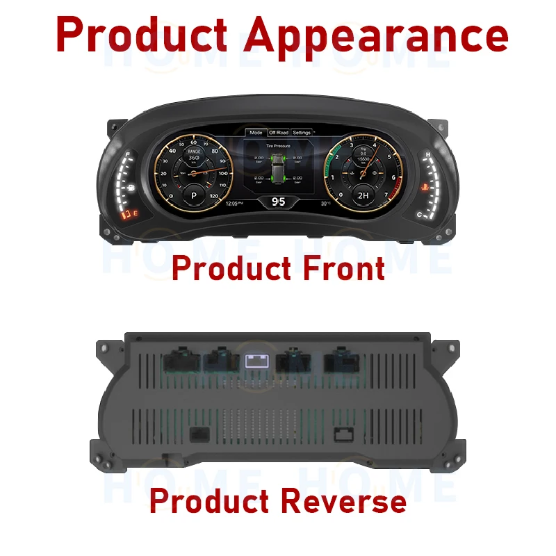 Linux system 12.3-inch LCD digital dashboard  For Jeep Wrangler 2011-2017 Virtual cabin cluster odometer Interior Retrofit kit