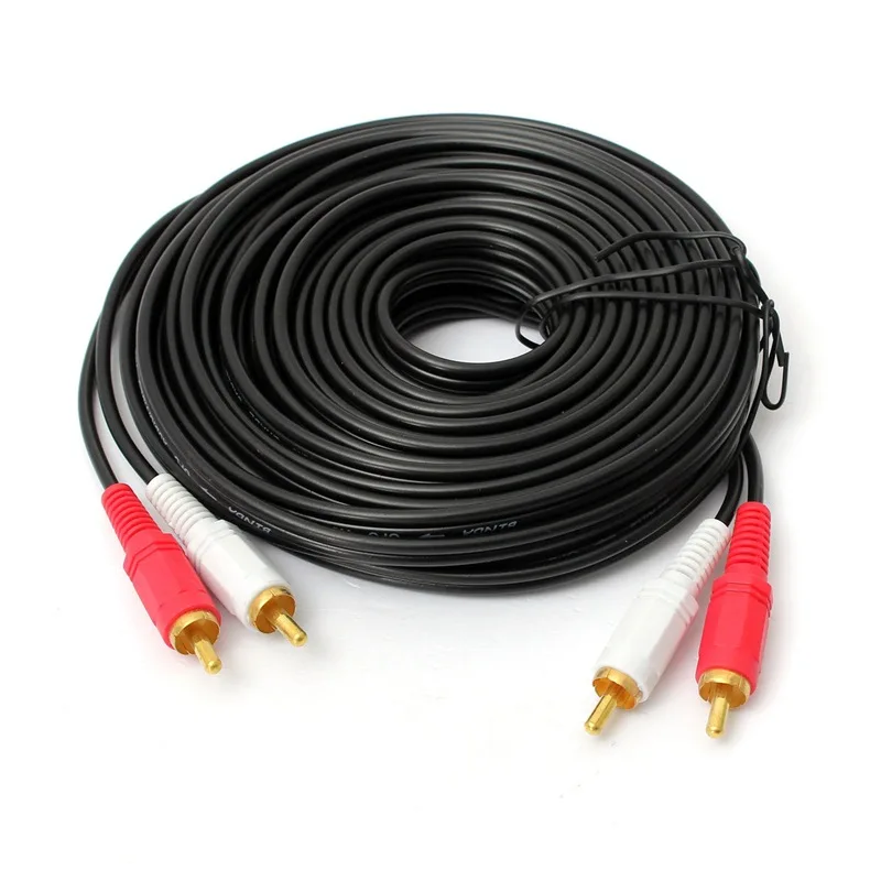 OEM Stereo RCA Cable High-performance Premium Audio 2rca to 2rca Interconnect Cable Double RCA Male to Male Wire For Computer
