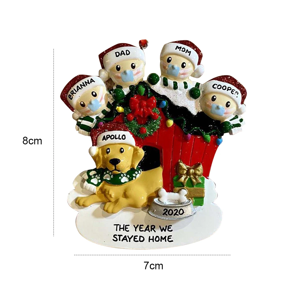 A825 2020 самодельные куклы с именем и снеговиком, рождественское домашнее украшение, подвеска на рождественскую елку, рождественские украшения из ПВХ