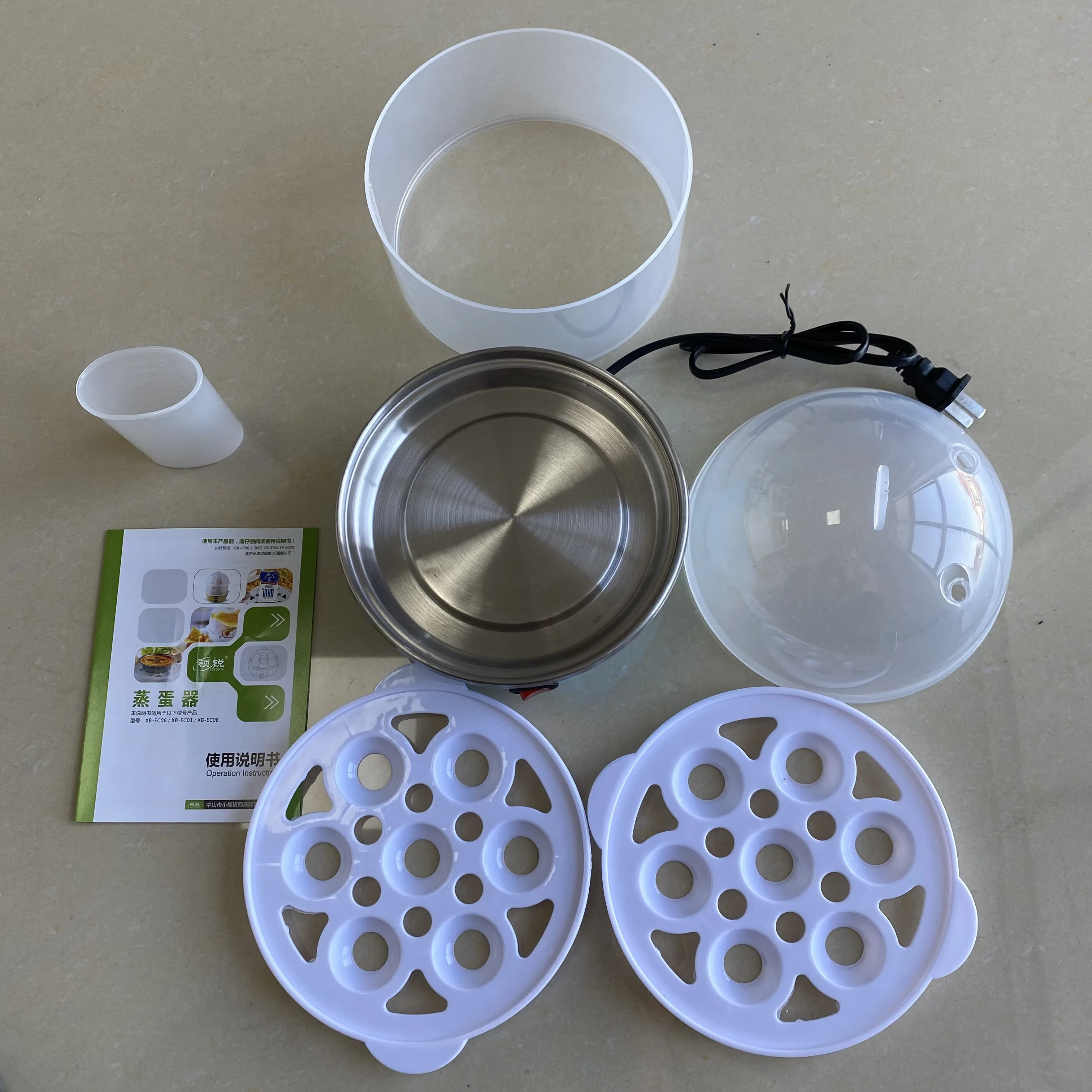 kitchen appliances 2 layer holders electric automatic egg boiler electric boiling egg steamer