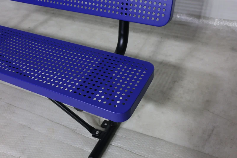 outdoor furniture dog paw print dog bones print steel bench seat outside park metal bench chair out door garden bench seating