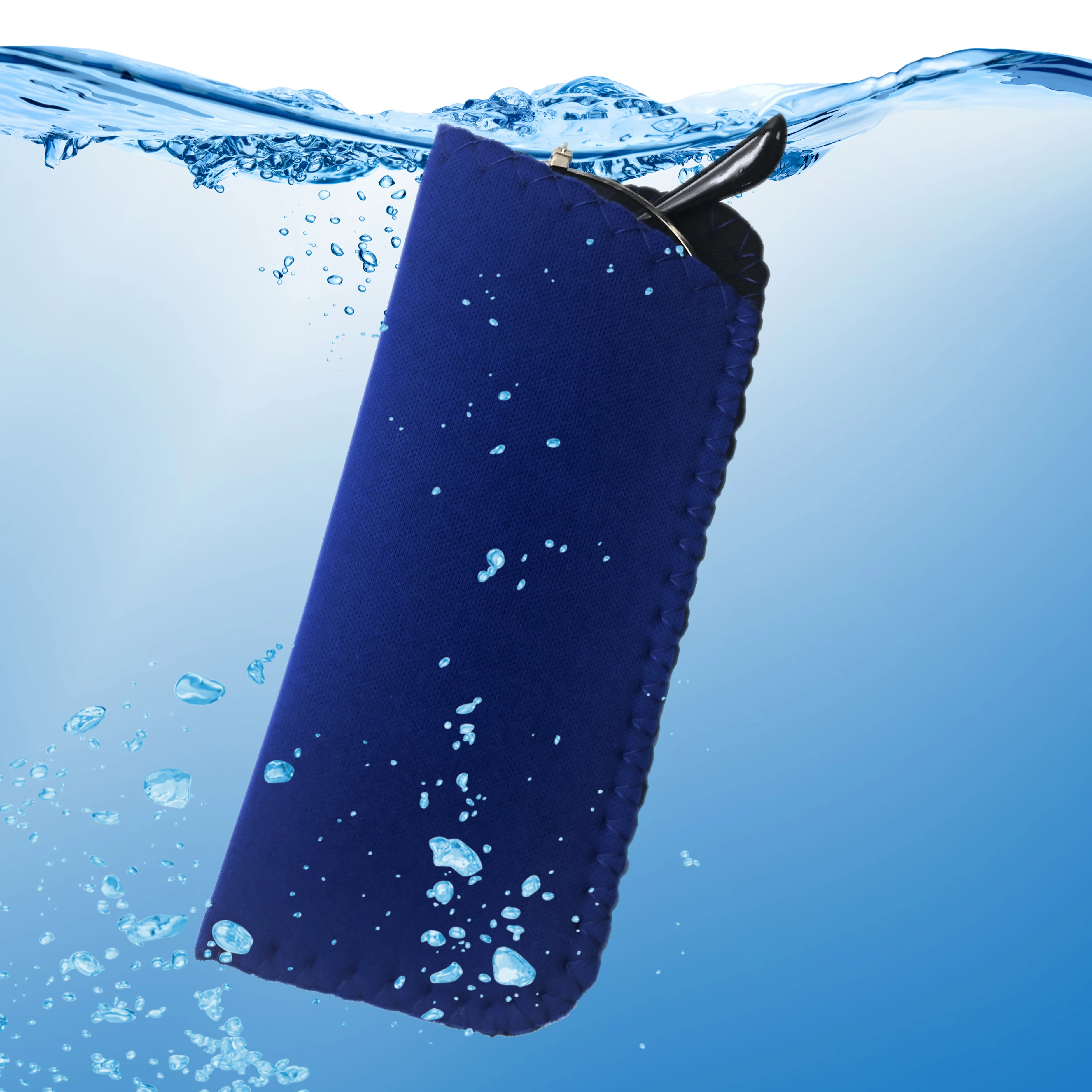 High Quality Printing Logo Neoprene Swimming Floating Material Storage Opening Glasses Bag