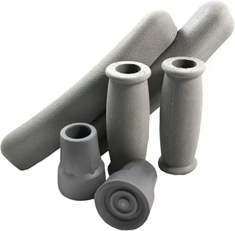 Aluminum Crutch Spare Parts For Underarm Crutch Closed Grips Accessories Kit For walking aid hand grip