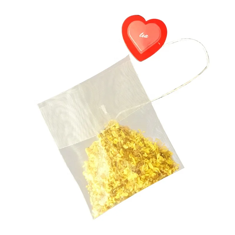 Biodegradable Herb Tea Bag Empty Corn fiber  Tea Bags With String For Tea Packaging