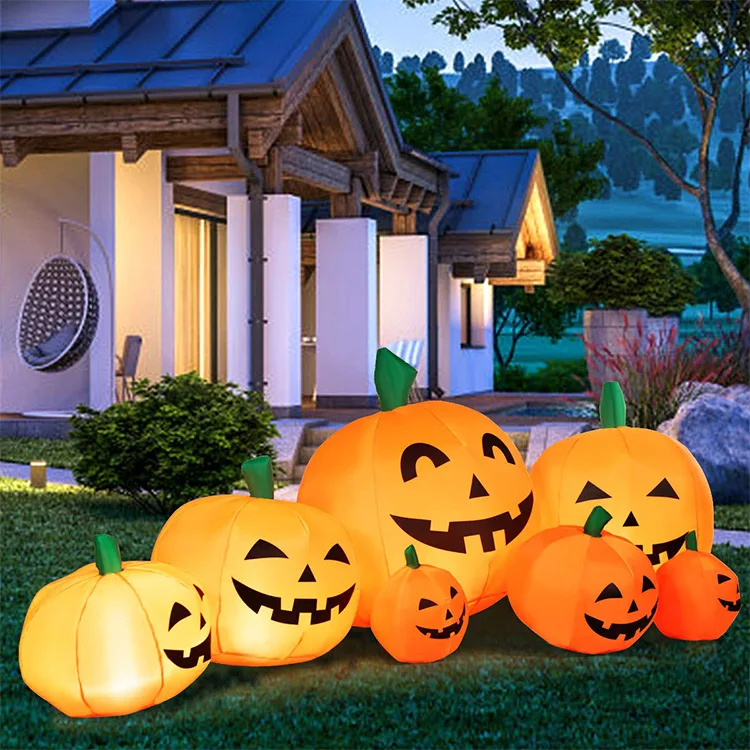 Good Quality 5 Ft Halloween Inflatable Outdoor Cute Ghost Textured Glass Pumpkin Tea Light Holders