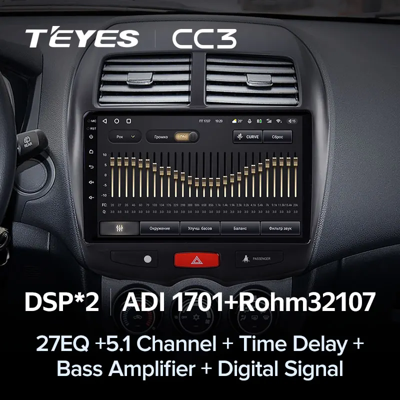 TEYES CC3 для Mitsubishi ASX 1 2010 - 2016 автомобильный Радио мультимедийный видео плеер стерео GPS Android No 2din 2 din dvd