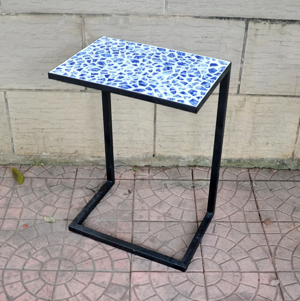 cocktail metal feet outdoor leisure small Mosaic Side Table