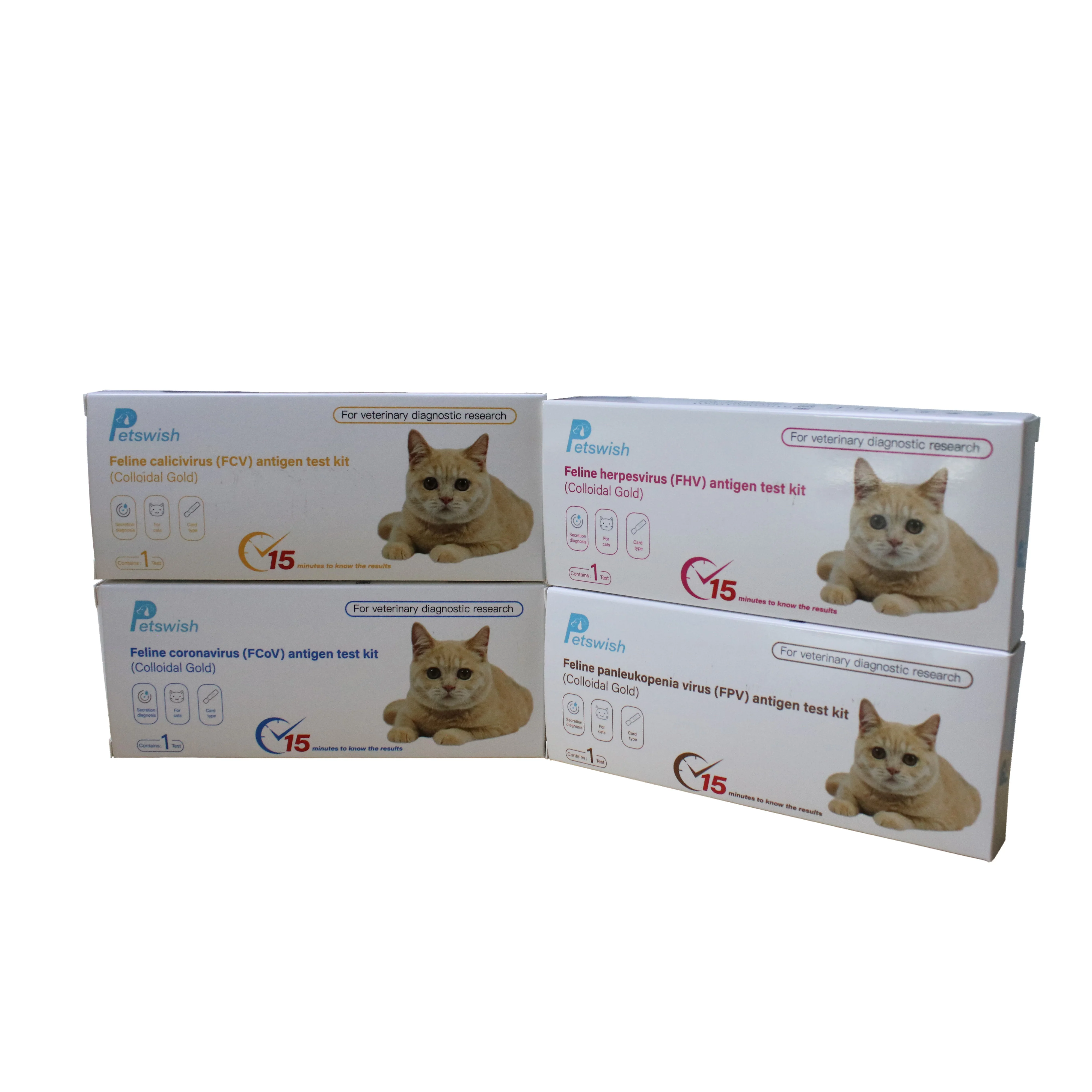 Feline Calicivirus FCV antigen test kit Colloidal Gold