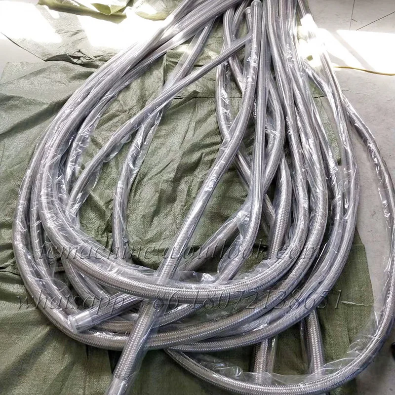 1.5'*500mm length stainless steel sus304 braid hose assembly with tri clamp ferrule ends