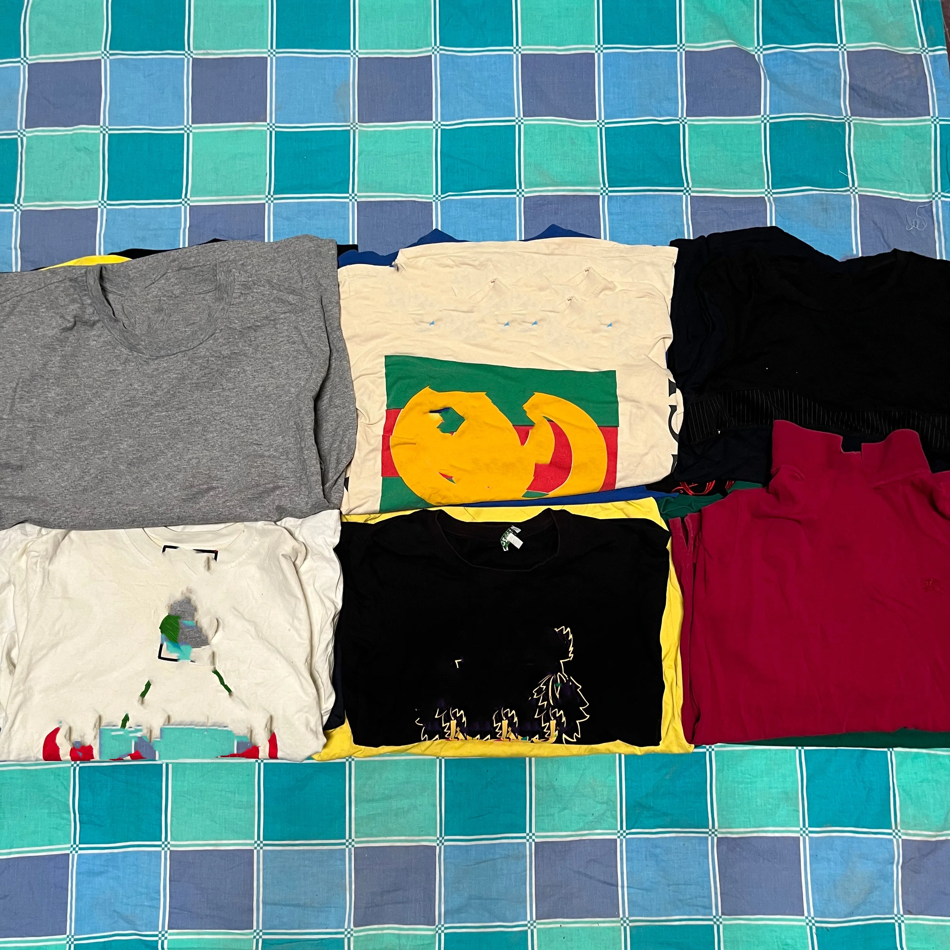 C04 luxury summer used clothes ukay t-shirt short pants dress second hand for man or woman fashion style cloth