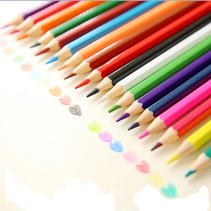 cheap wholesale nature cute wooden HB colorful art pencil for kids