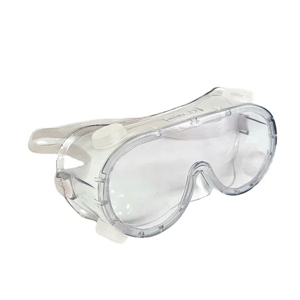 transparent  PC  anti fog  protective goggles  construction safety goggles en166