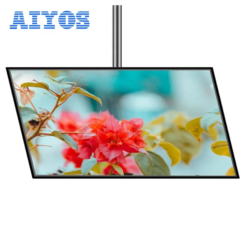 Aiyos 55 Inch Interactive Digital Totem Wall Mounted Advertising Screens Photo Oem Smart Booth Kiosk LCD Display Screen