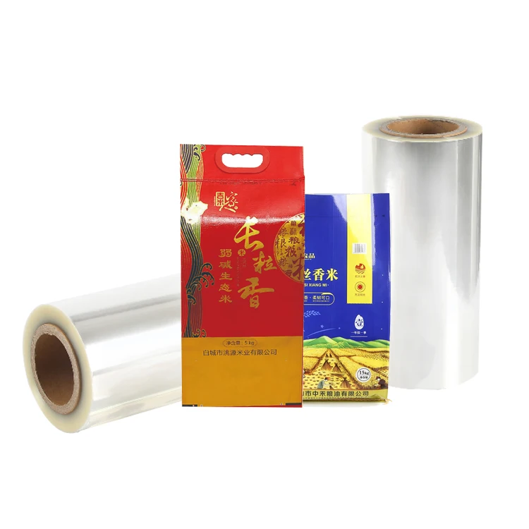 Wholesale flour rice packaging bag bopp lamination film