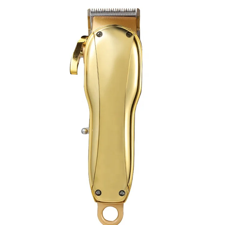 gold color cordless magic hair trimmer recharge wireless professional barber clippers  hair trimmer