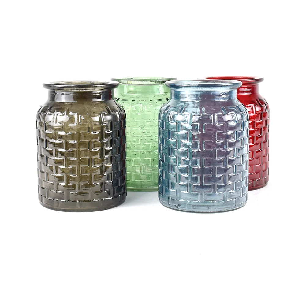 
 Европейская креативная стеклянная ваза для украшения цветов, маленькая стеклянная ваза  