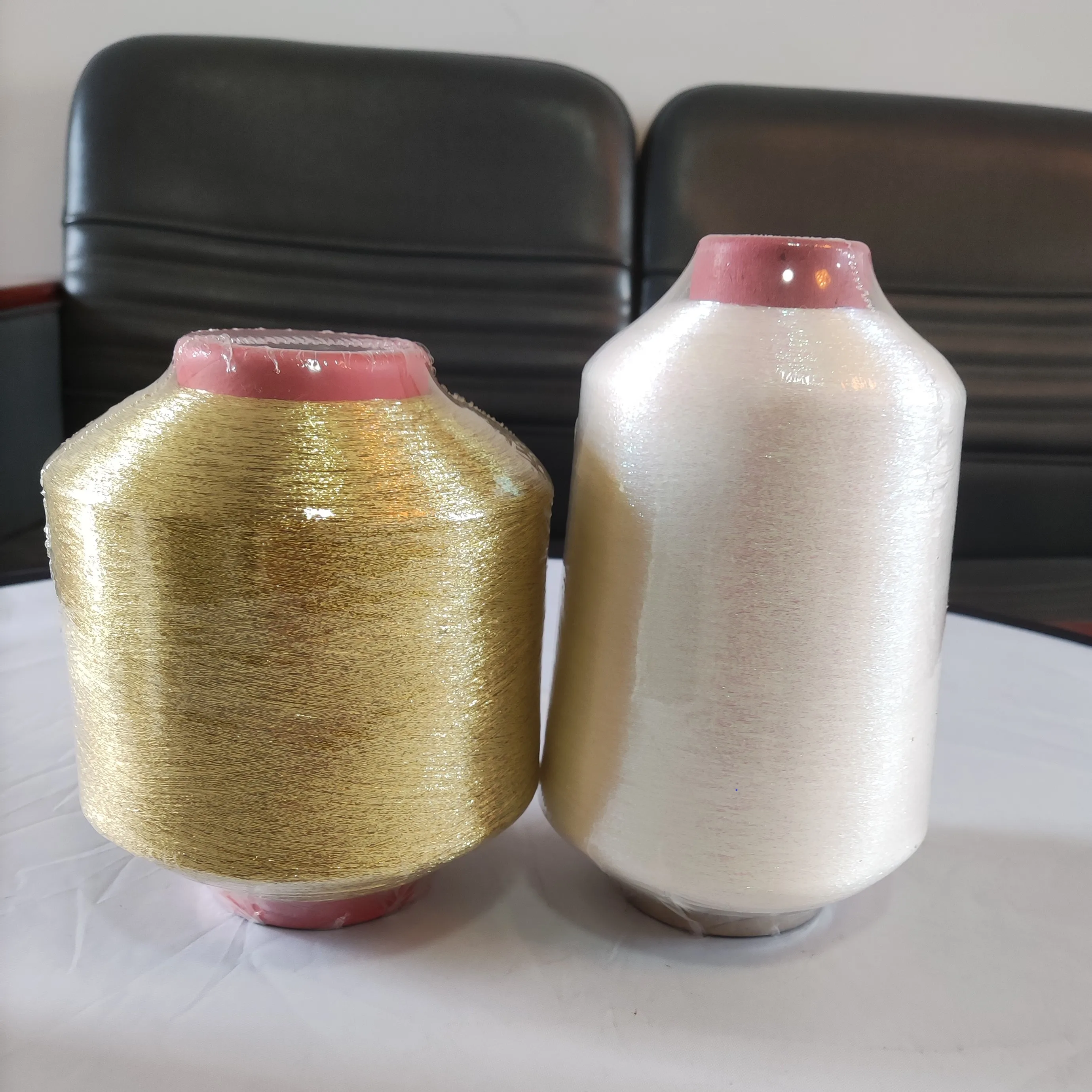 MX type metallic yarn Embroidery Thread Metallic Silvery And Golden Yarn Crafting and Sewing Knitting